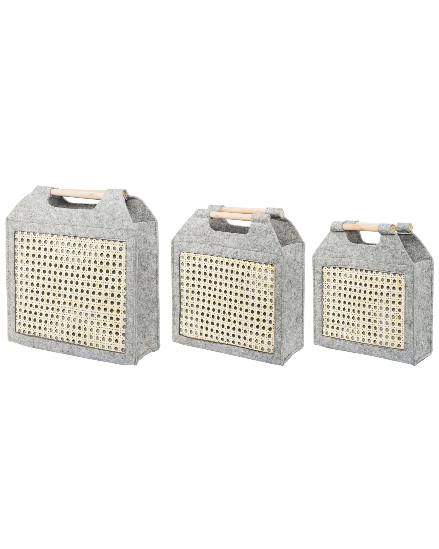 Manden Set Van 3 Lichtgrijs SARIOT