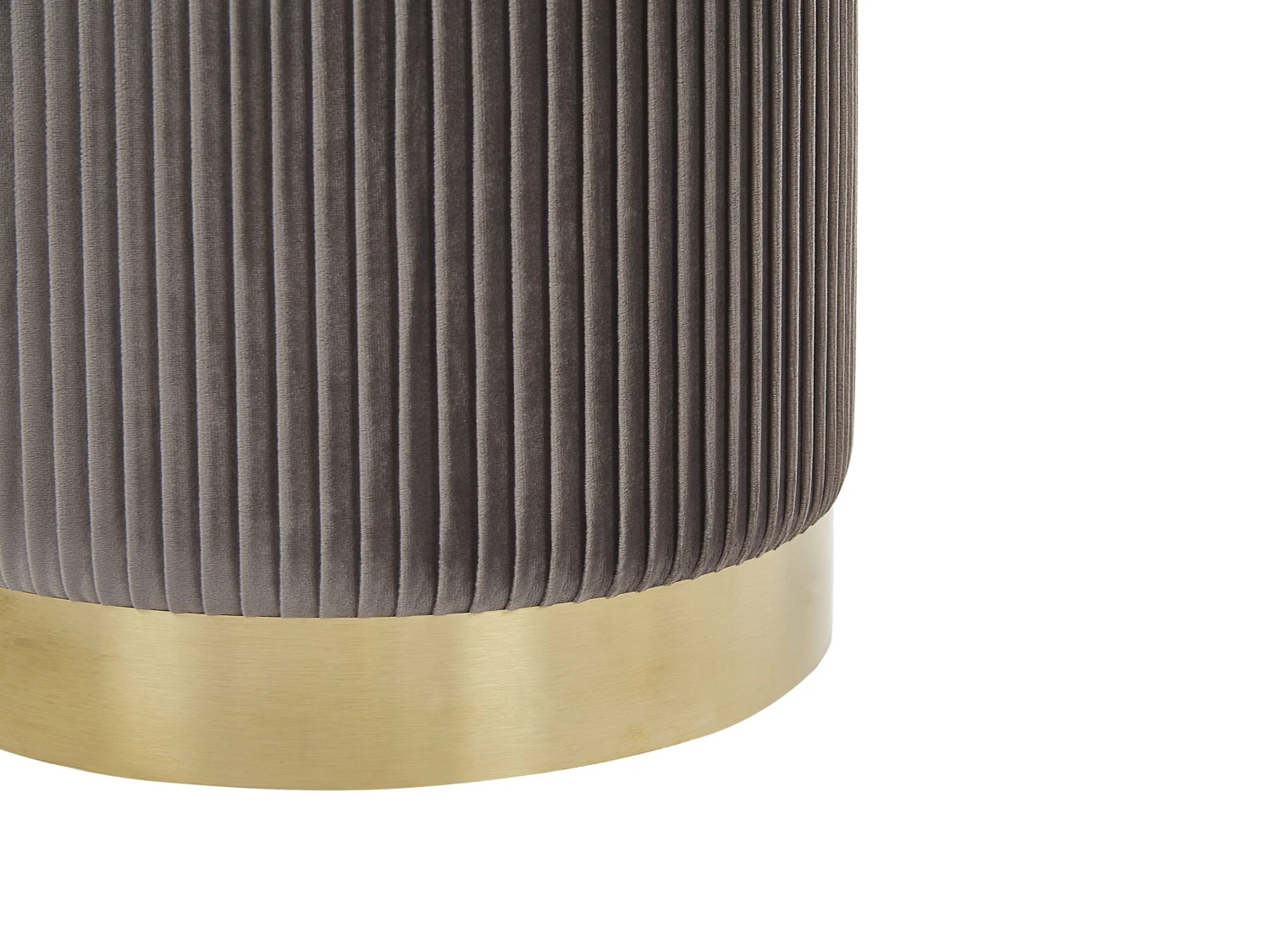 Poef Set Van 2 Fluweel Grijs MIRAMAR - Image 8