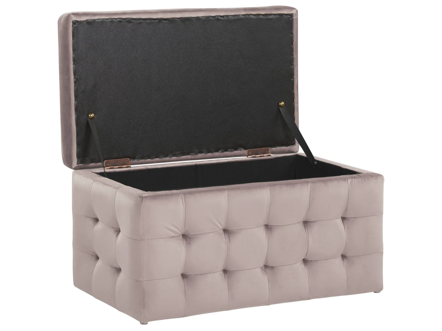 Ottomaan Fluweel Roze MICHIGAN - Image 4