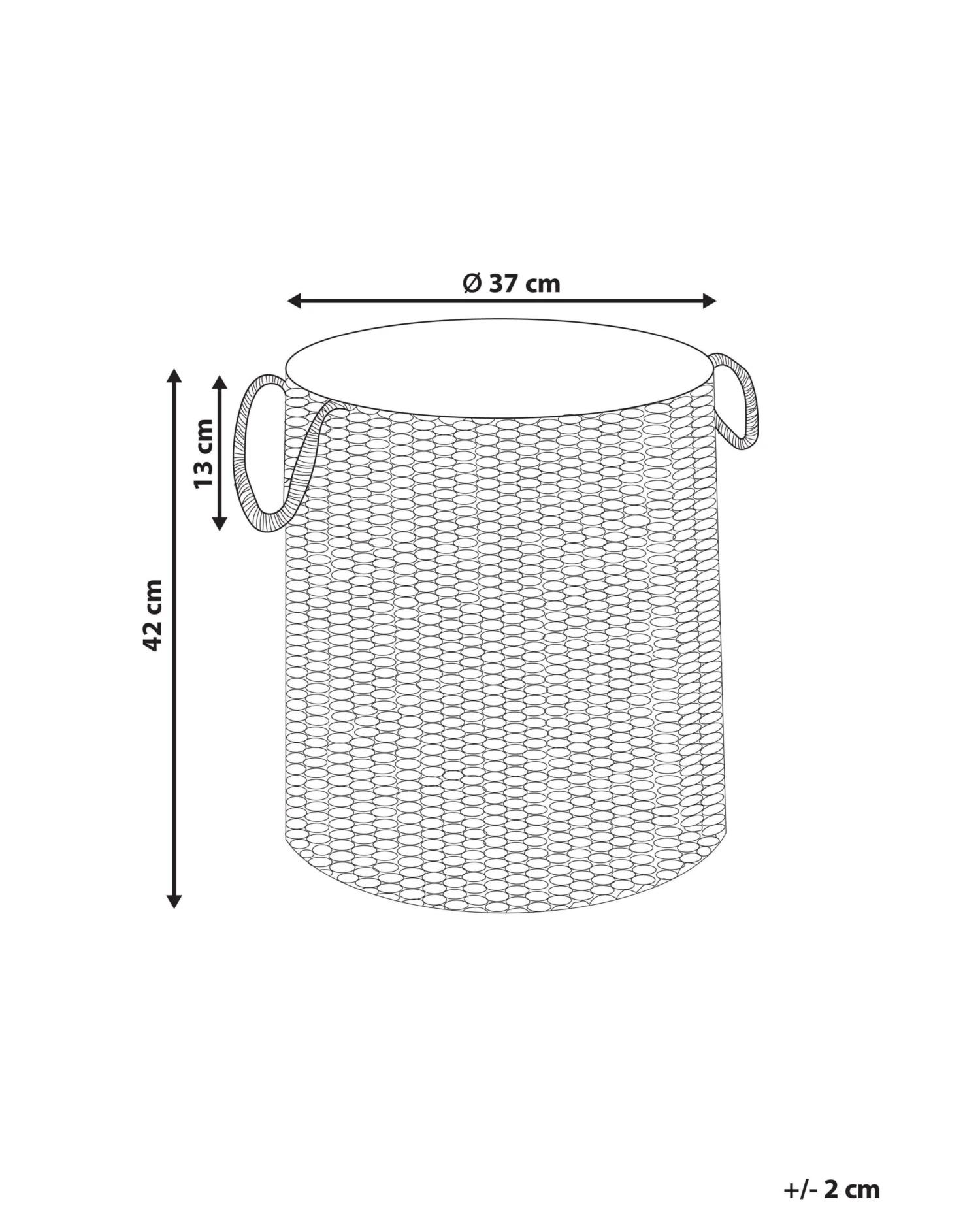 Textielmand Zwart MANNAR - Image 6