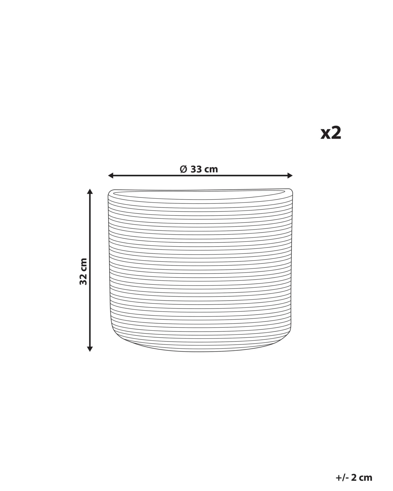Mand Set Van 2 Katoen Beige En Zwart YERKOY - Image 6