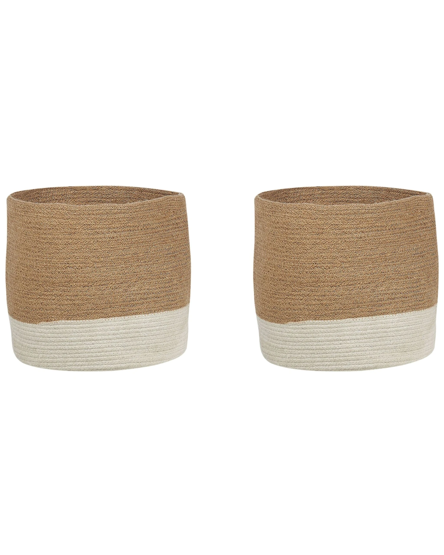Mand Set Van 2 Jute Beige/wit BULANIK