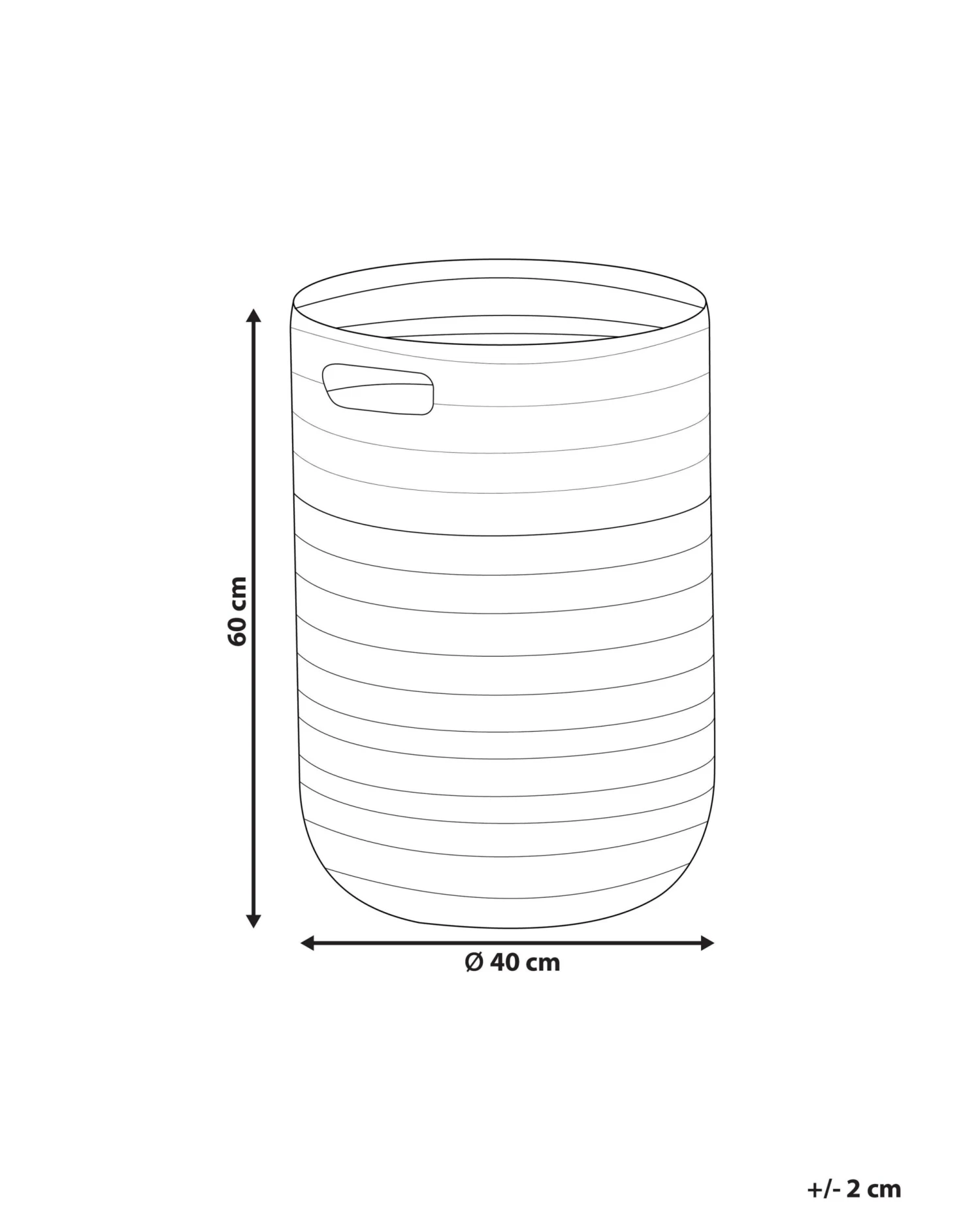 Mand Katoen Beige/wit ARDESEN - Image 6