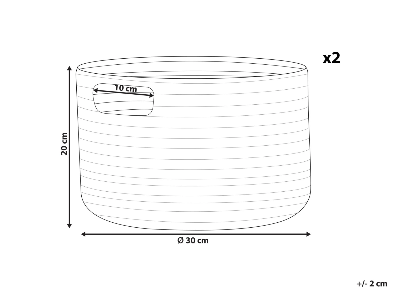 Mand Set Van 2 Katoen Blauw CHINIOT - Image 7