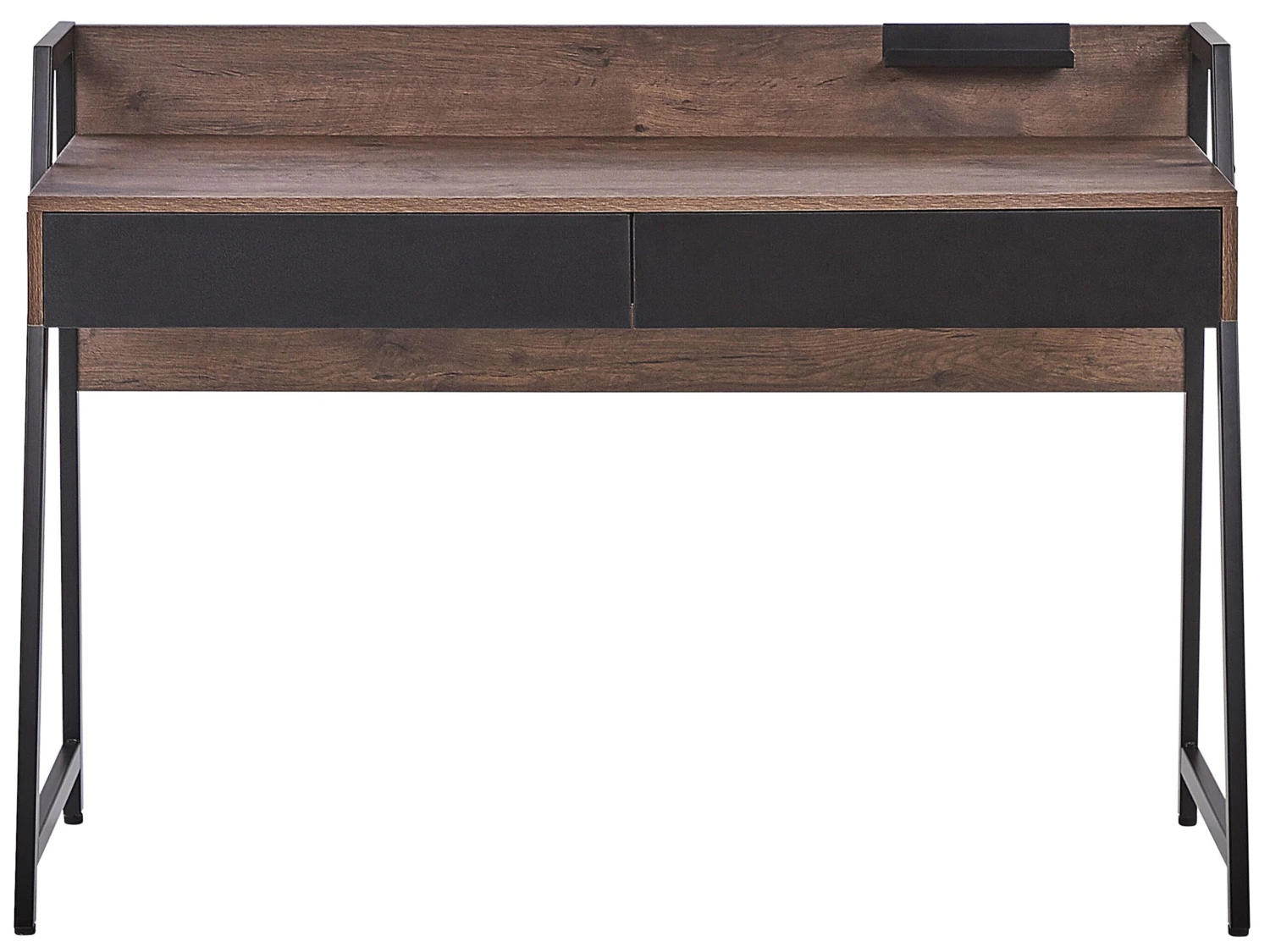 Bureauset Donker Hout Met Zwart FOSTER/HARWICH - Image 3