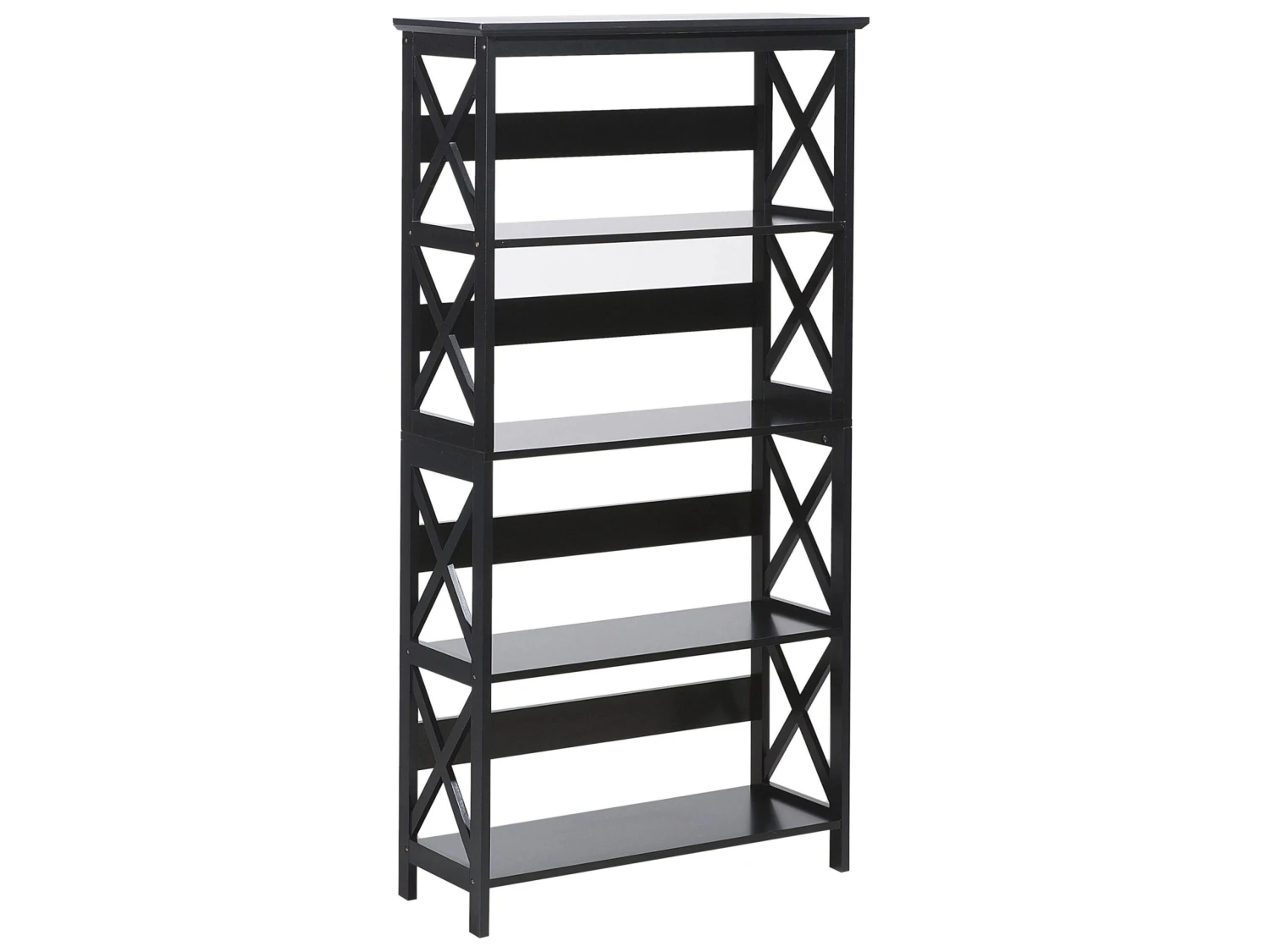 Bureauset Donker Hout Met Zwart FOSTER/HARWICH - Image 7