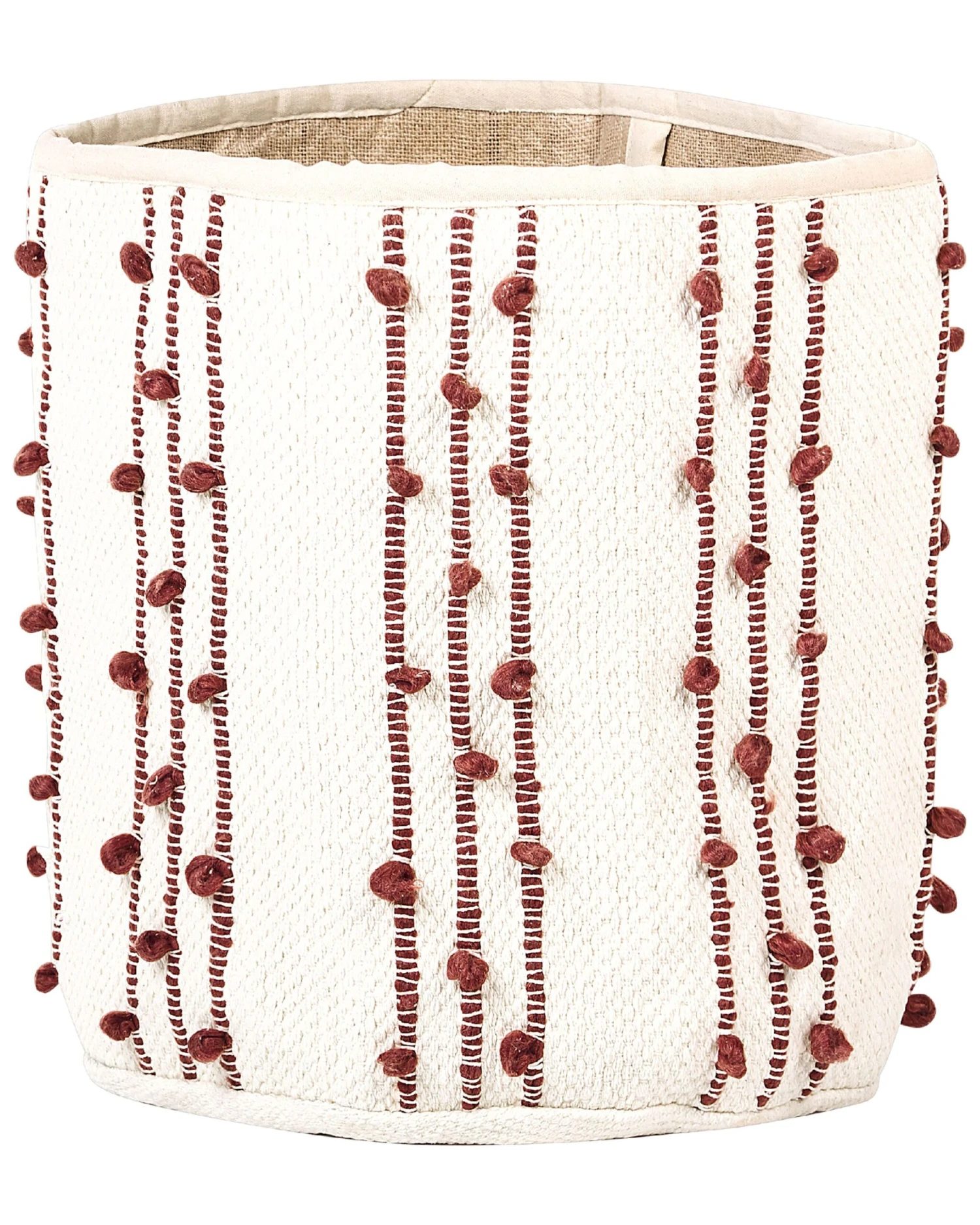 Mand Set Van 2 Katoen Beige/rood KHEL - Image 3