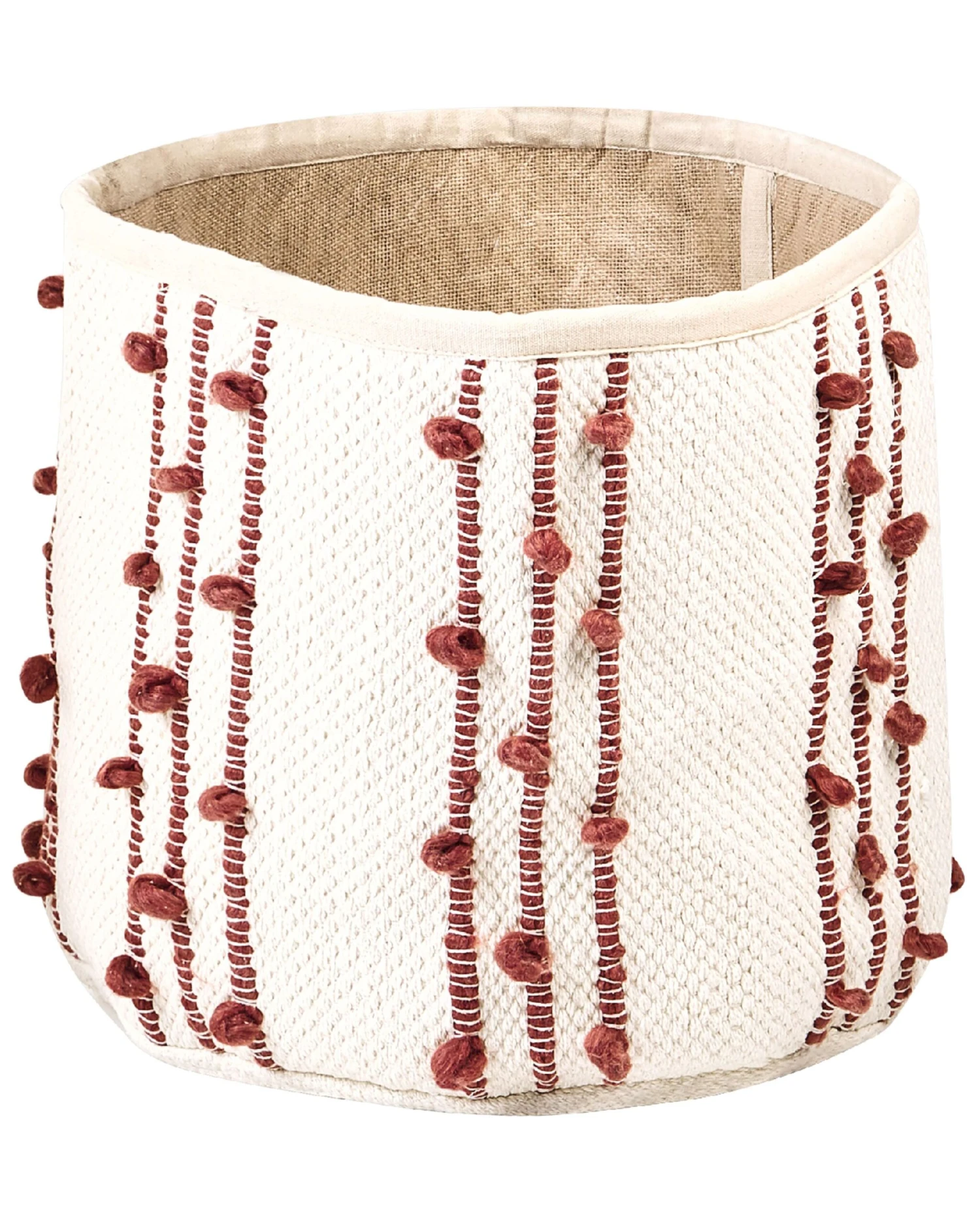 Mand Set Van 2 Katoen Beige/rood KHEL - Image 4