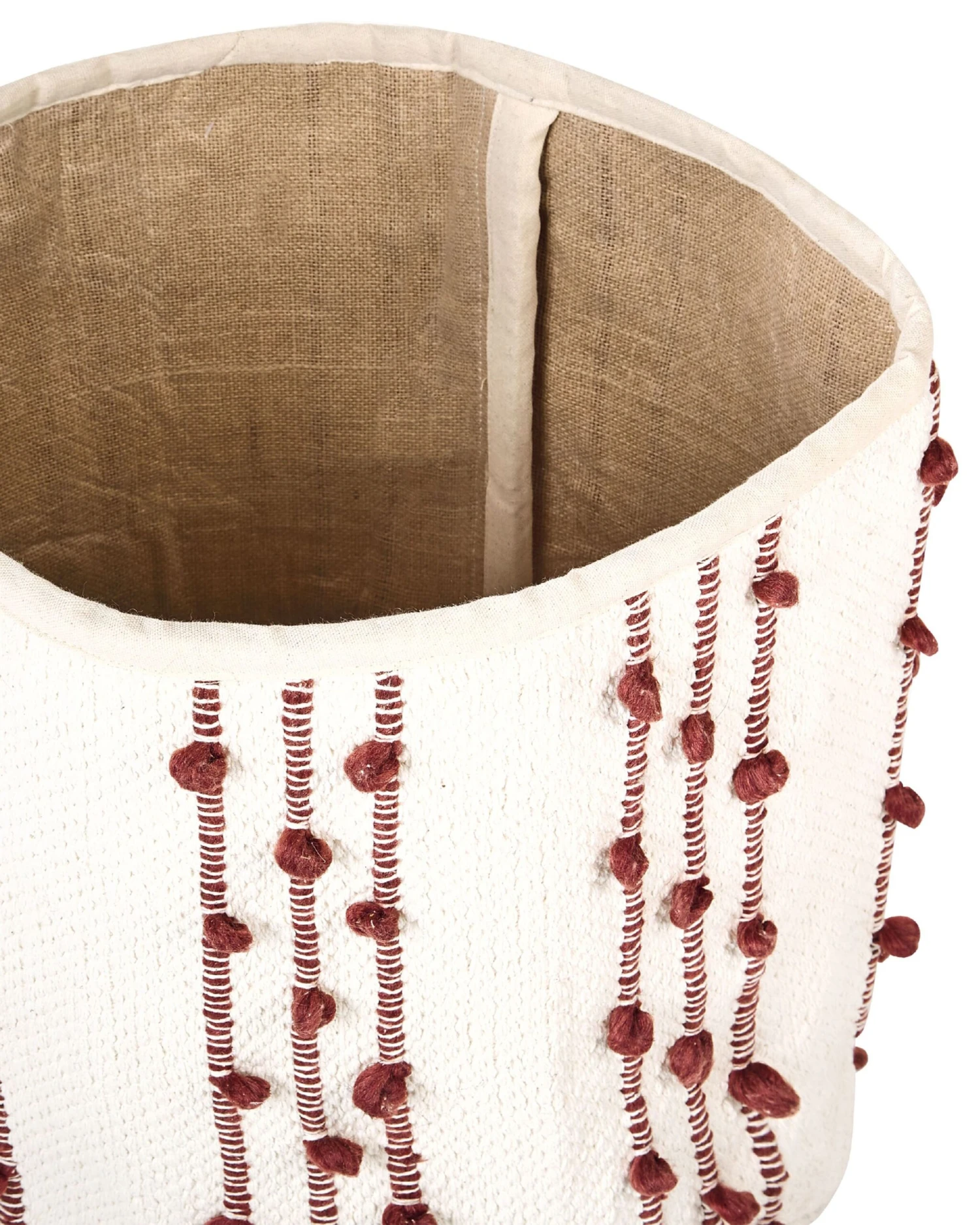 Mand Set Van 2 Katoen Beige/rood KHEL - Image 5