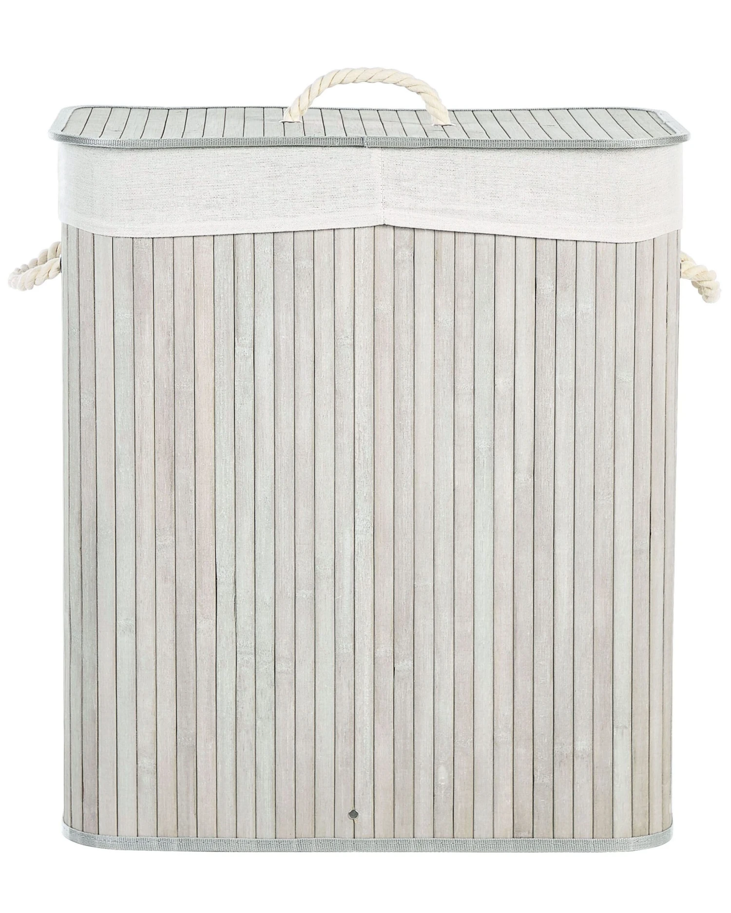 Wasmand Bamboe Grijs 60 Cm KANDY - Image 3