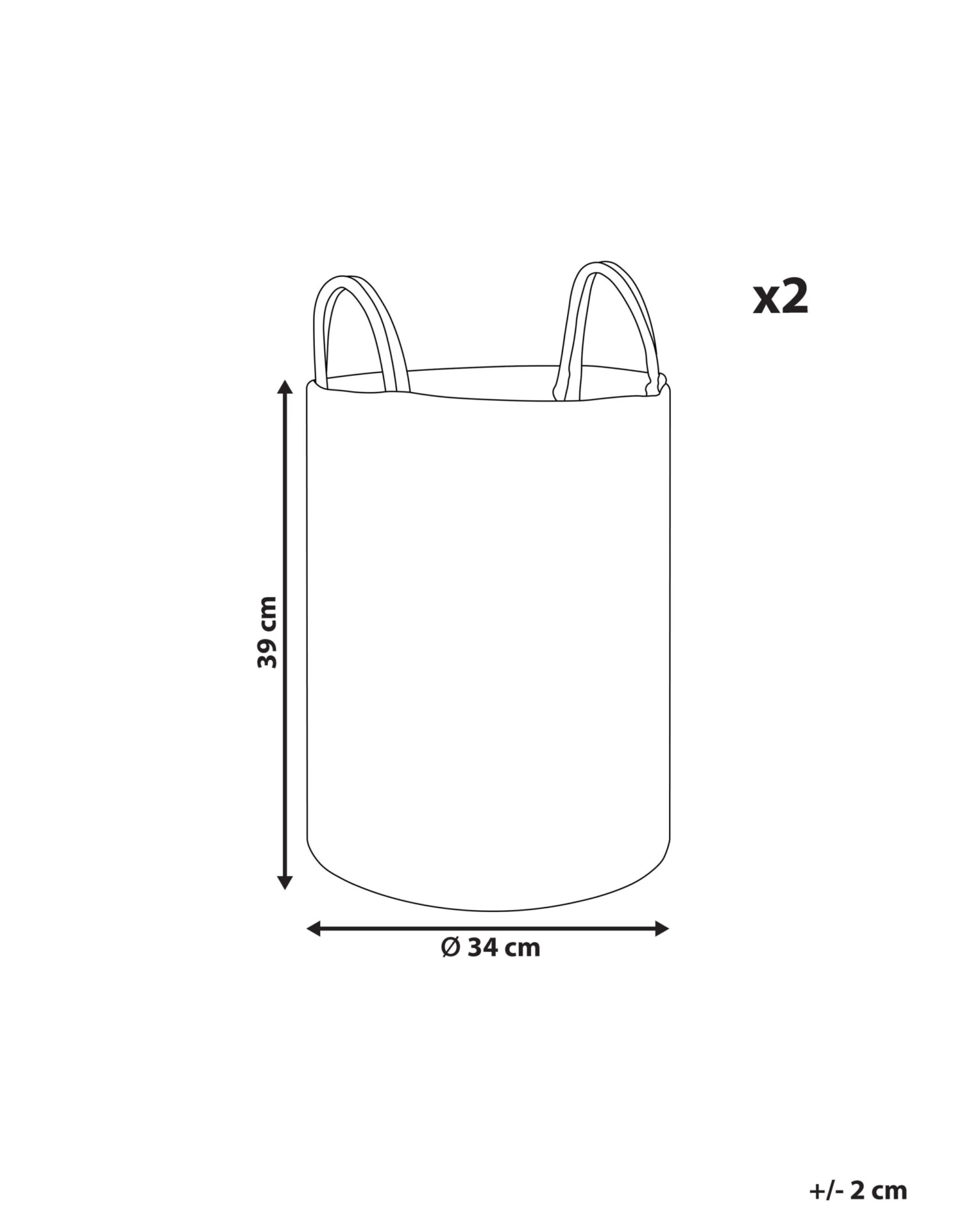 Mand Set Van 2 Katoen Zwart SARYK - Image 7