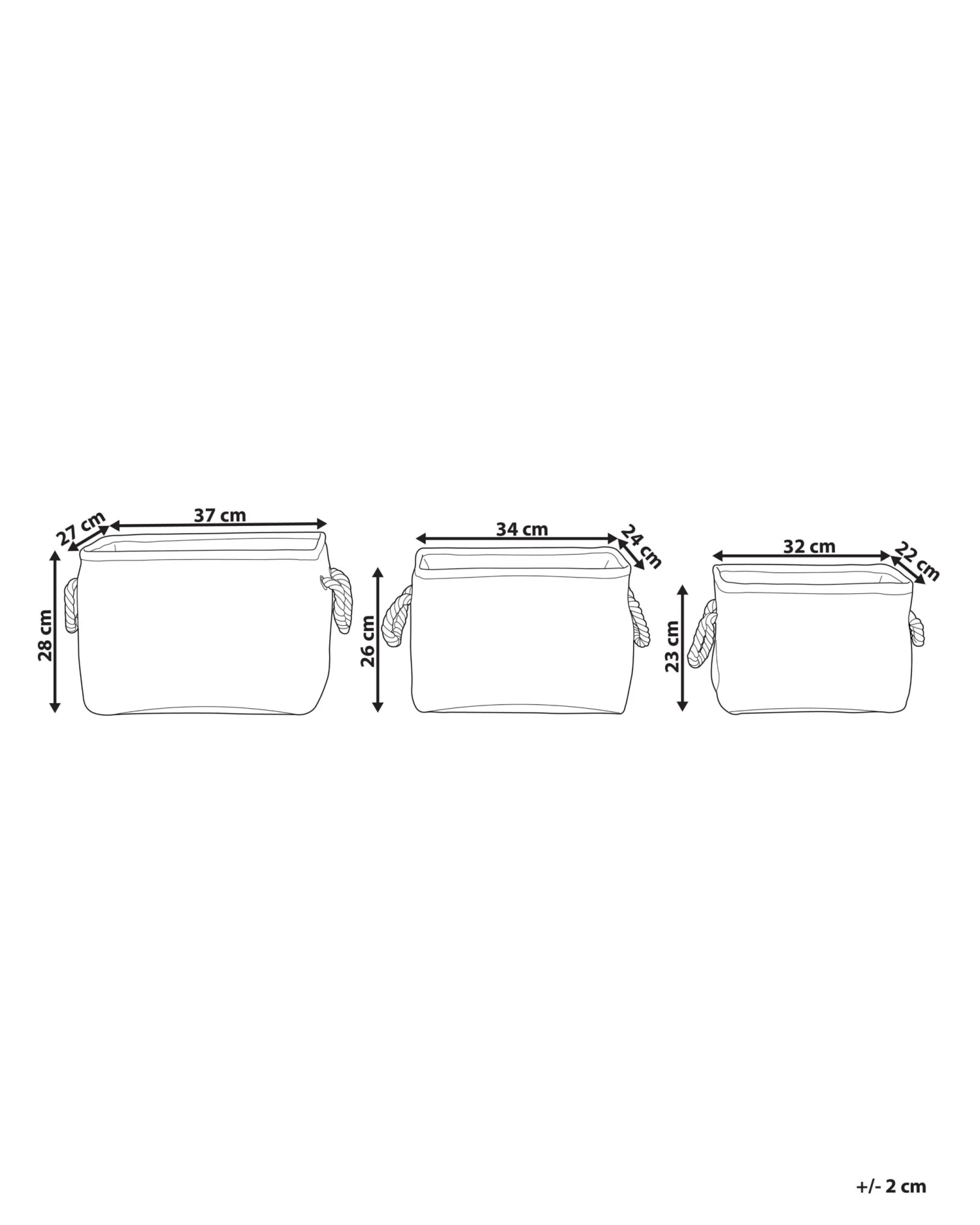 Mand Set Van 3 Zwart/wit DARQAB - Image 8