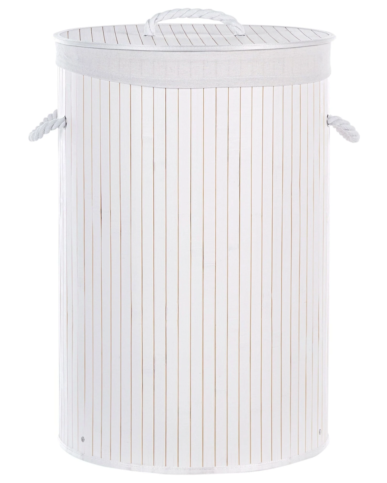 Mand Met Deksel Wit SANNAR