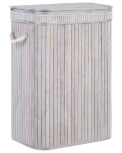 Mand Met Deksel Grijs KALUTARA