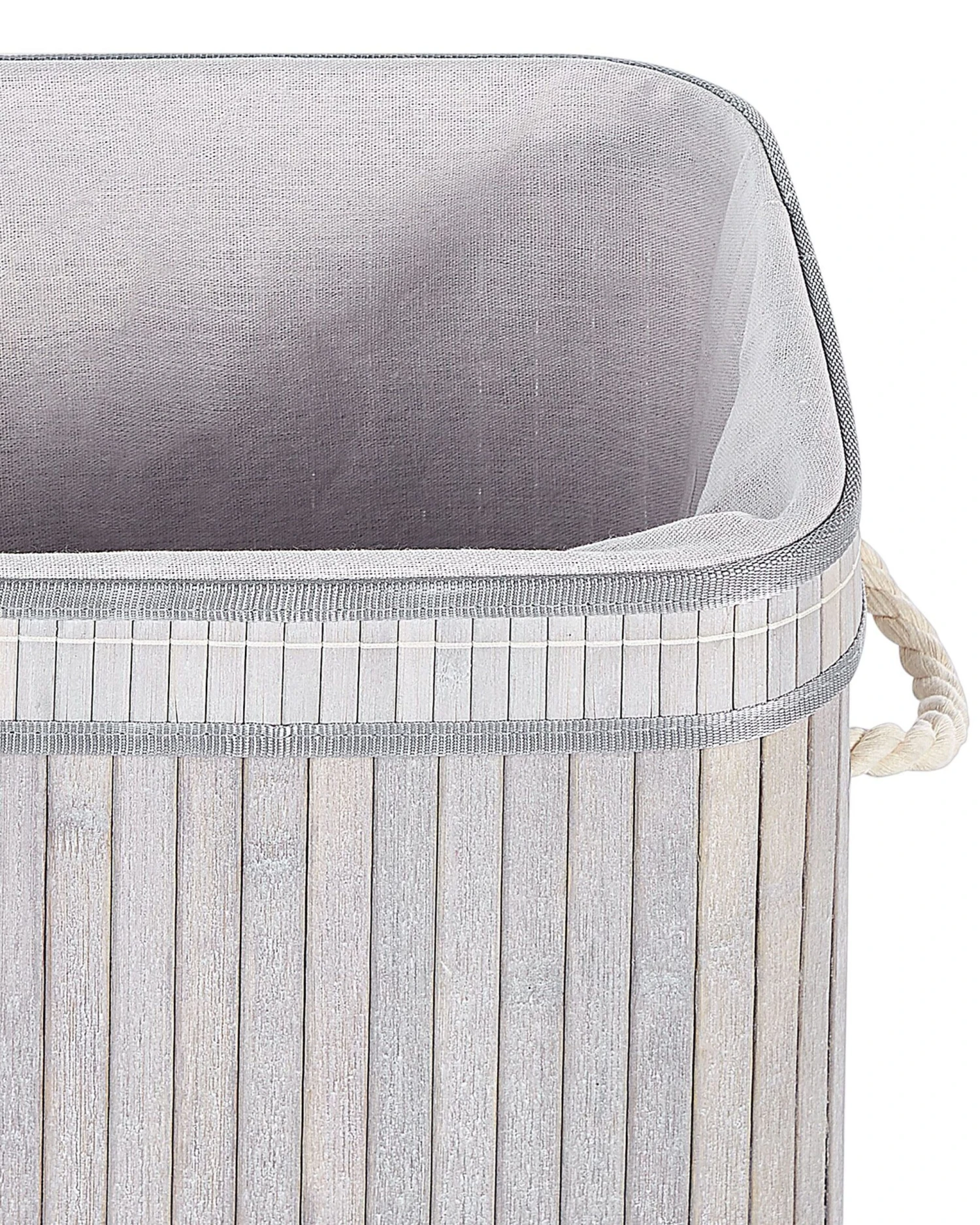 Mand Met Deksel Grijs KALUTARA - Image 6