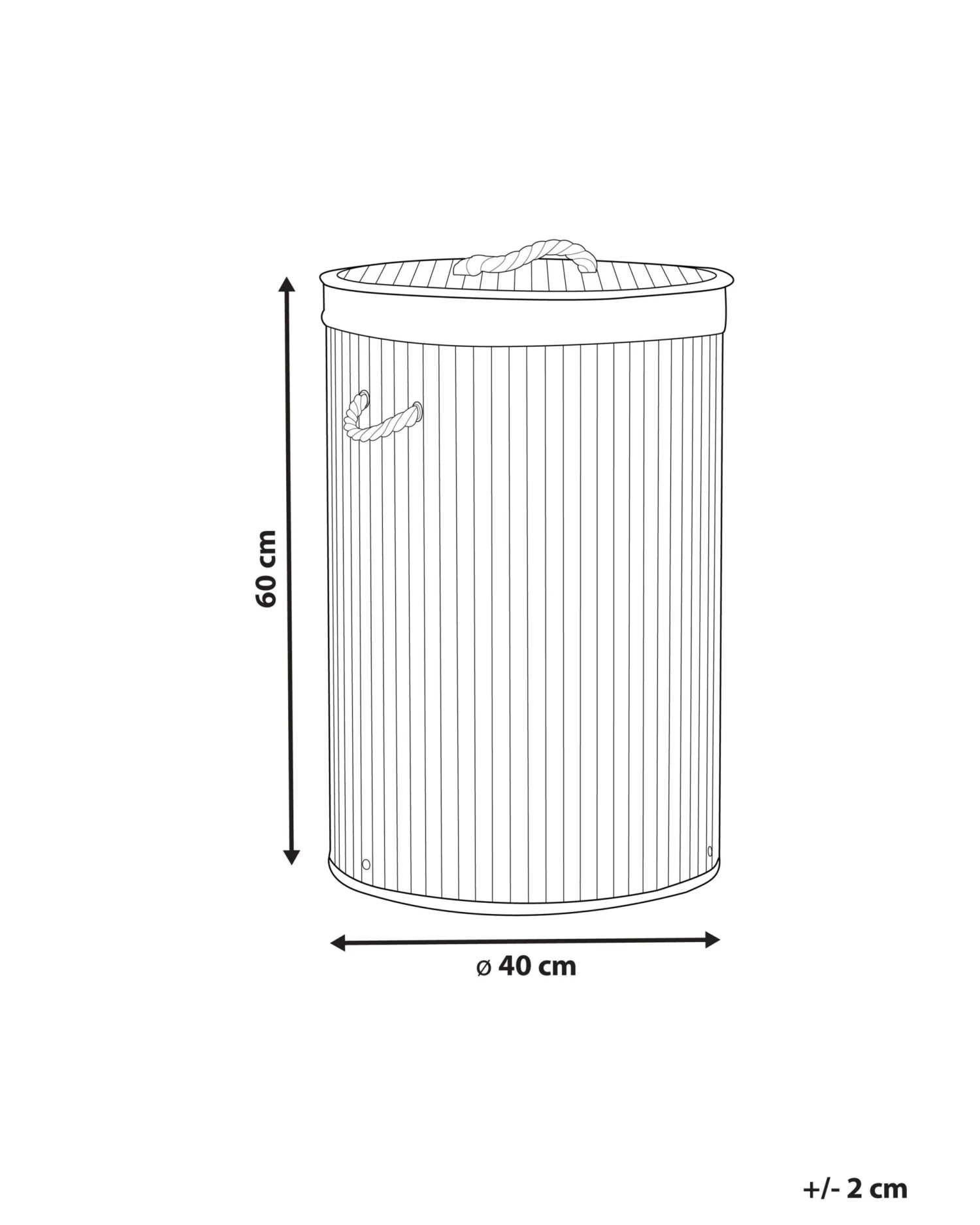 Mand Met Deksel Donkerbruin SANNAR - Image 6